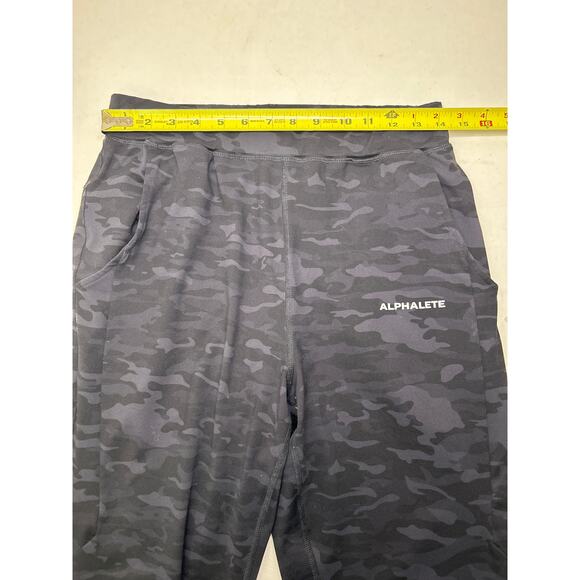 Alphalete Pro Elite Jogger Men Medium Black Gray Camo Premium Nylon Blend - Picture 4 of 7